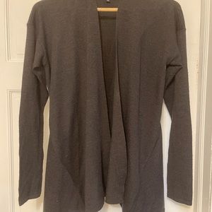Dark Grey Cardigan. No buttons
